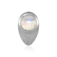 Zilveren hanger met een AAA regenboog-maansteen