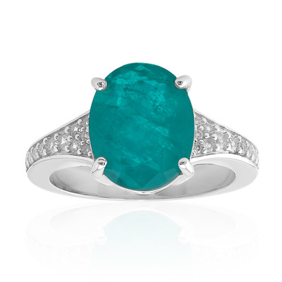 Zilveren ring met een Blauwgroene kwarts