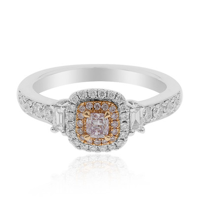 Gouden ring met een roze SI1 diamant (CIRARI)