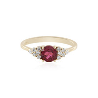 Gouden ring met een roze toermalijn (AMAYANI)