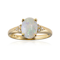 Gouden ring met een Australische opaal