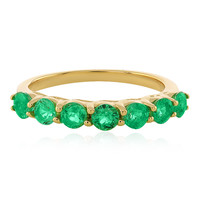 Gouden ring met Ethiopische smaragden