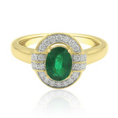 Gouden ring met een smaragd (Annette)