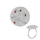 Zilveren ring met zirkonen (MONOSONO COLLECTION)