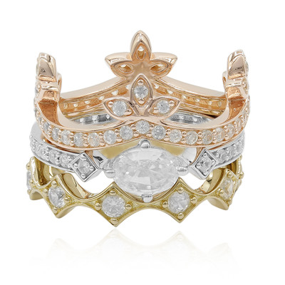 Zilveren ring met een zirkoon (Dallas Prince Designs)