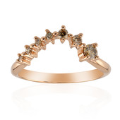 Gouden ring met een SI1 Argyle Rose De France Diamant (Annette)