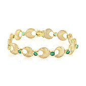 Gouden armband met Zambia-smaragdstenen (Ornaments by de Melo)