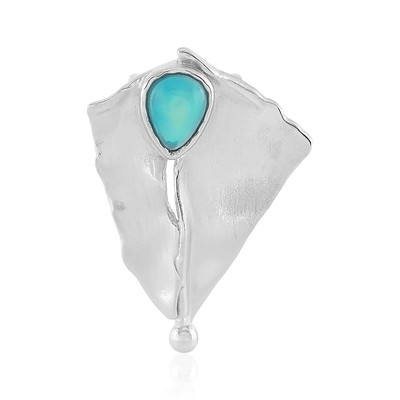 Zilveren hanger met een Blauwe Ethiopische Opaal (MONOSONO COLLECTION)