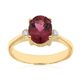 Gouden ring met een roze toermalijn