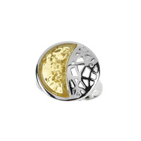 Zilveren ring met een Baltische barnsteen