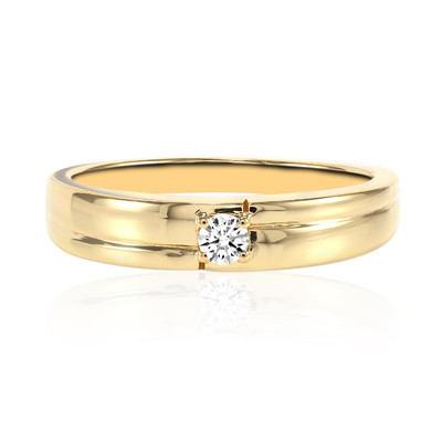 Gouden ring met een VVS1 Diamant (E) (adamantes [!])