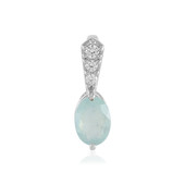 Zilveren hanger met een Paraibe opaal