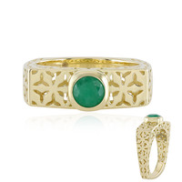 Gouden ring met een Braziliaanse smaragd (Ornaments by de Melo)