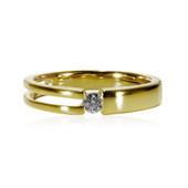 Gouden ring met een VS1-Diamant (F) (adamantes [!])
