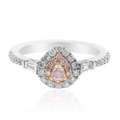 Gouden ring met een SI2 Roze Diamant (CIRARI)