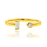 Gouden ring met een SI diamant (CIRARI)