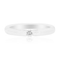 Zilveren ring met een I1 (G) Diamant
