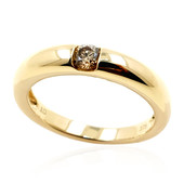 Gouden ring met een SI2 Argyle Champagne Diamant