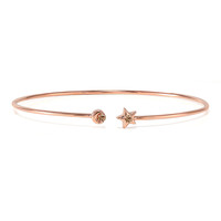 Gouden armband met SI1 Argyle Rose De France Diamanten