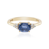Gouden ring met een Cobaltblauwe Luc Yen spinel (AMAYANI)