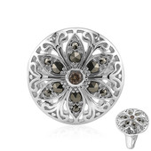 Zilveren ring met een SI1 Argyle Rose De France Diamant (Annette classic)