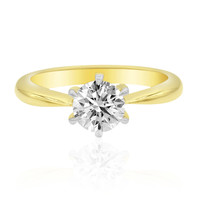 Gouden ring met een VVS1 (L) Diamant