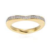 Messing ring met I3 (I) Diamanten (Juwelo Style)