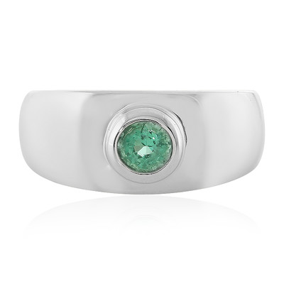 Zilveren ring met een Ethiopische smaragd