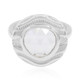 Zilveren ring met een witte topaas (MONOSONO COLLECTION)