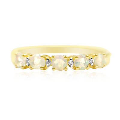 Gouden ring met Welo-opalen