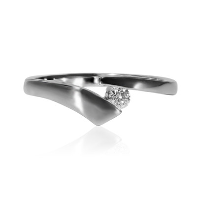 Gouden ring met een VVS2 Diamant (E) (adamantes [!])