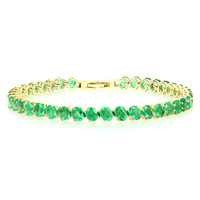 Gouden armband met Nova Era smaragden