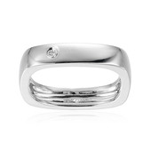 Messing ring met een I3 (I) Diamant (Juwelo Style)