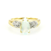 Zilveren ring met een Paraibe opaal