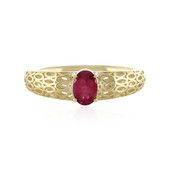 Gouden ring met een roze toermalijn (Ornaments by de Melo)