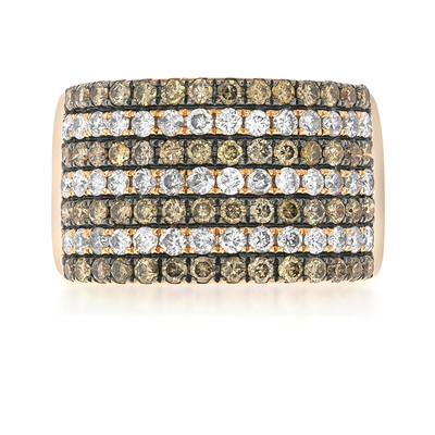 Gouden ring met SI2 Fancy Diamanten