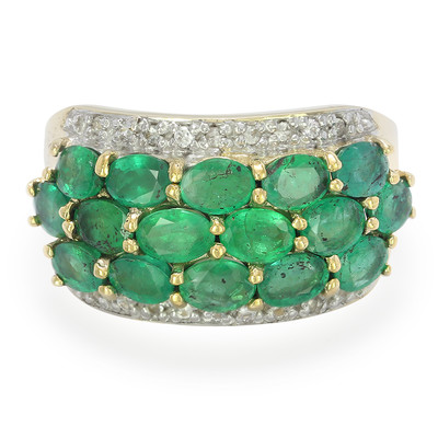 Gouden ring met Bahia-smaragden
