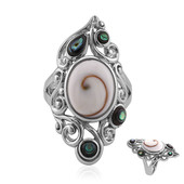 Zilveren ring met een Shiva oog (Art of Nature)