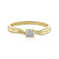 Gouden ring met een Loepzuivere (F) Diamant (LUCENT DIAMONDS)