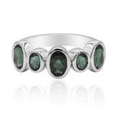 Zilveren ring met groene toermalijnen (Tenner Diniz)