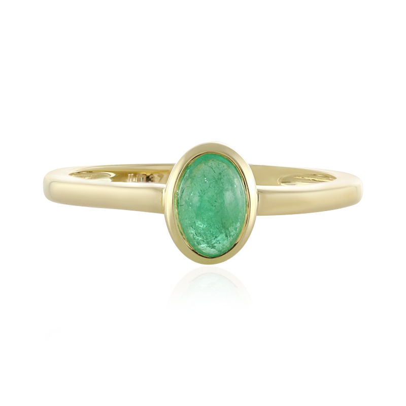 meest Krijt Zwerver Gouden ring met een Columbiaanse smaragd-4921XC | Juwelo sieraden