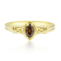 Gouden ring met een SI1 Argyle Bruine DIamant (Mark Tremonti)