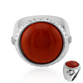 Zilveren ring met een Rode agaat (Annette classic)