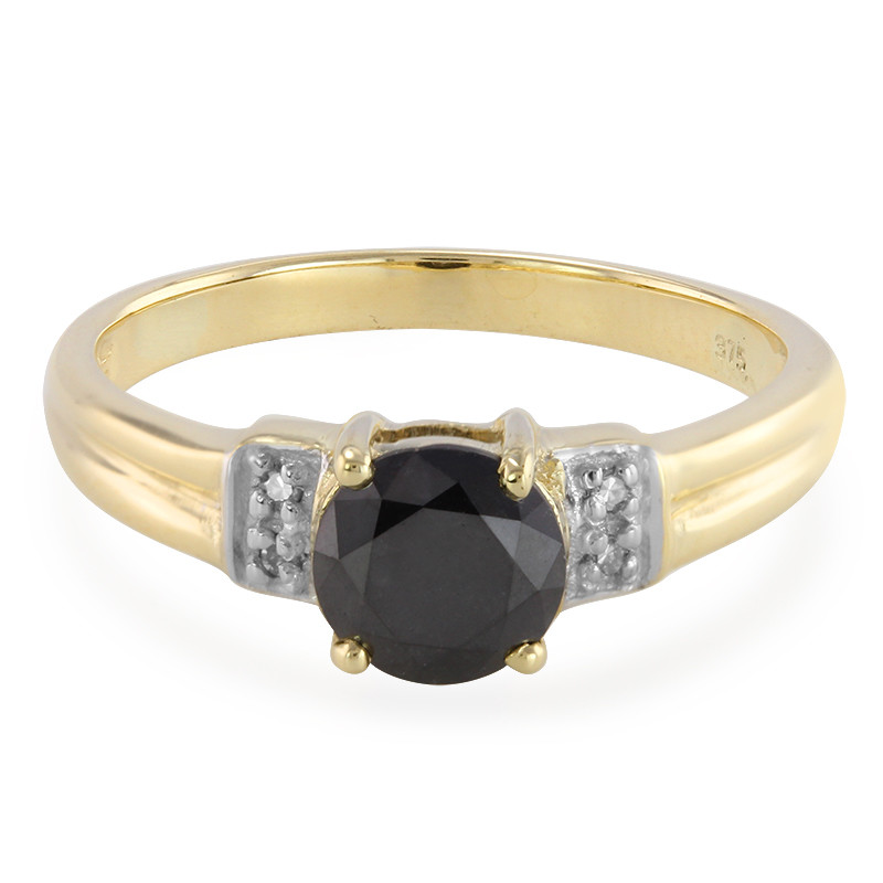 Welp Gouden ring met een zwarte diamant-1730NT | Juwelo sieraden EY-39