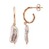 Zilveren oorbellen met Roze zoetwater kweekparels (TPC)