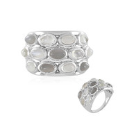 Zilveren ring met witte maanstenen (KM by Juwelo)