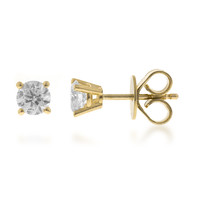 Gouden oorbellen met SI2 (H) Diamanten (CIRARI)