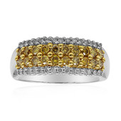Gouden ring met gele S12 diamanten (CIRARI)