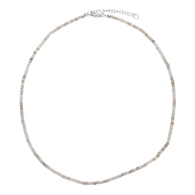 Zilveren halsketting met Kangeyam Maanstenen
