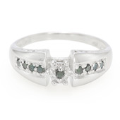 Zilveren ring met een Fancy diamant (Cavill)
